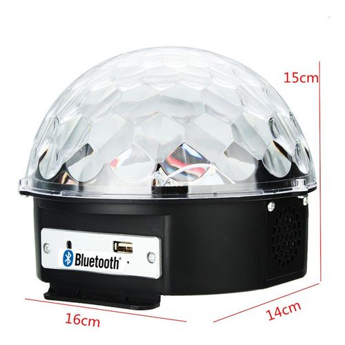 Globo Bola Maluca Luz Led Rgb Bluetooth, Entrada Usb Jxd8069 110-220 - Imagem 2