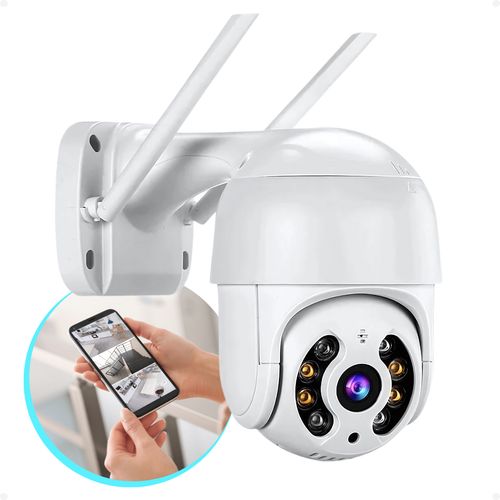 Câmera Segurança Externa Wi Fi Hd Visão Noturna Ip A8 Icsee - Imagem 1