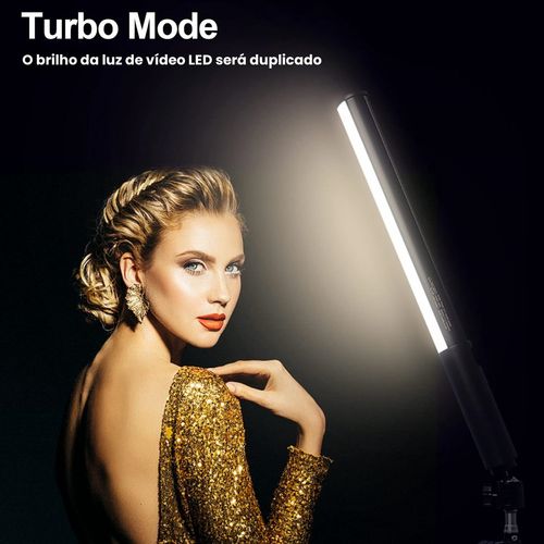 Bastão De Led Rgb Iluminação Fotográfica Pro Com Controle 2500k-6500k Efeitos De Tubo Regu Cor Da Estrutura Fix Bastão De Luz De Preenchimento - Imagem 4