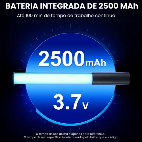 Bastão De Led Rgb Iluminação Fotográfica Pro Com Controle 2500k-6500k Efeitos De Tubo Regu Cor Da Estrutura Fix Bastão De Luz De Preenchimento - Imagem 10