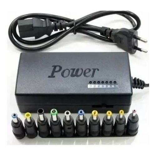 Fonte Carregador Universal Notebook Laptop Computador Cor Preta - Imagem 2