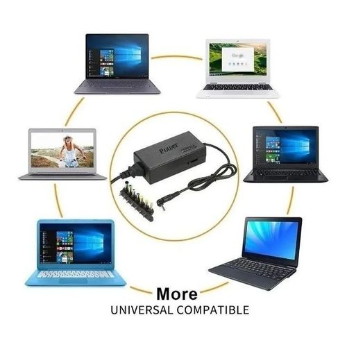 Fonte Carregador Universal Notebook Laptop Computador Cor Preta - Imagem 5