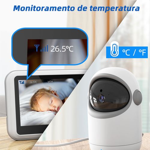 Camera Babá Eletrônica Taktark Bm812 Zoom 3x - Imagem 9
