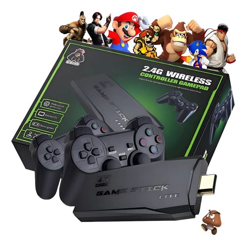 Game Stike Adaptador Hdmi Tv  4k C/15 Mil Jogos +2 Controles - Imagem 1