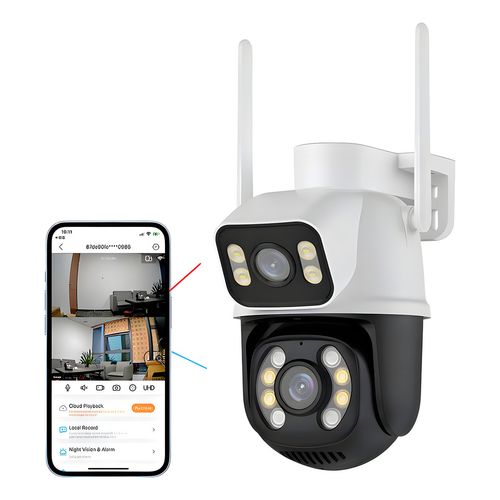 Wifi Smart Camera A28 Externa Cor Branco/preto - Imagem 1