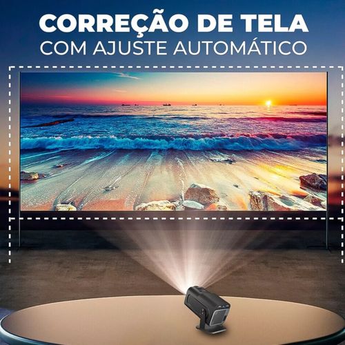 Mini Projetor Portátil Hy320 4k Smart Wifi Cor Preto - Imagem 4