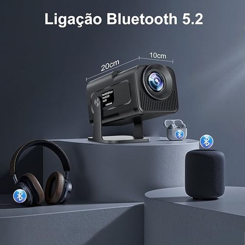 Mini Projetor Portátil Hy320 4k Smart Wifi Cor Preto - Imagem 9