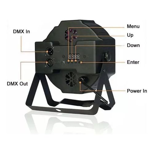 Canhão Jogo De Luz 18 Leds 80w Rgb Jogo De Luz - Imagem 2
