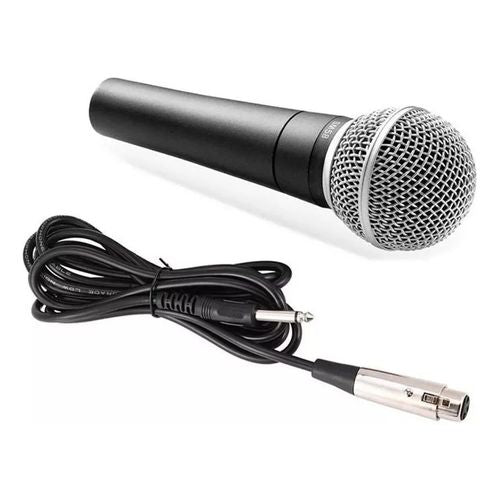 Microfone Com Fio Profissional Metal Cabo 5mts M-58 - Imagem 2